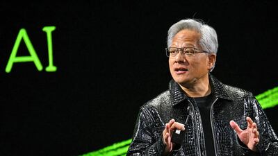 Nvidia chief executive Jensen Huang says the partnership with Nvidia is 'the next leap forward'. AFP