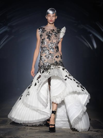 Alexander McQueen shows at London Fashion Week for the first time in 25 years. Photo: Alexander McQueen