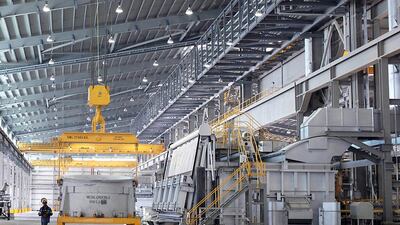 The Emirates Aluminum plant in Abu Dhabi. Rich-Joseph Facun / The National