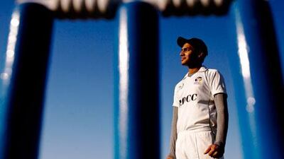 Omer Mohammed at the Zayed Cricket Stadium, where he was among the first batch who began at the Cricket Academy in 2005.