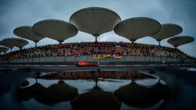 Ferrari's Sebastian Vettel drives on the straight during a practice session for the 2018 Formula One Chinese Grand Prix. The 2020 edition of the race has been postponed due to the coronavirus outbreak. AFP