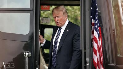 US President Donald Trump's protectionist stance may instigate global downturn. Bloomberg