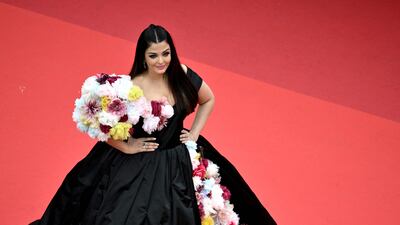 Aishwarya Rai Bachchan wore a Dolce & Gabbana gown for the event. AFP