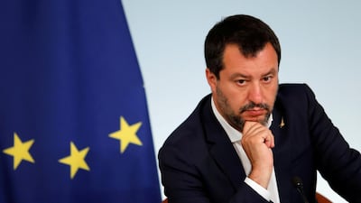 Italian Deputy Prime Minister Matteo Salvini has been bolstered by success in European parliamentary elections. Reuters