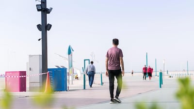 Plenty of Dubai residents made use of the newly opened track at the weekend, and regular patrols by police and security guards ensured measures were adhered to.