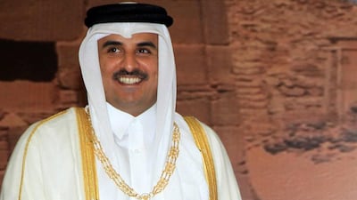 The Emir of Qatar Sheikh Tamim bin Hamad Al Thani on April 2, 2104. AFP Photo