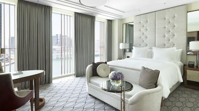 A deluxe king room. Courtesy Four Seasons Abu Dhabi