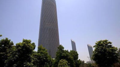 The Landmark Tower is spread across 158,000 square metres in total and is made up of 35 floors of commercial space with the remainder comprising three and four-bedroom residential apartments. Christopher Pike / The National