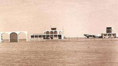 Dubai International airport as seen in 1965.