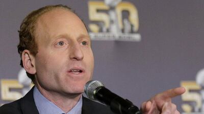 NFL Senior Vice President of Health and Safety Policy Jeff Miller has acknowledged a link between football and the brain disease CTE for the first time. Miller spoke about the connection during an appearance Monday, March 14, 2016, at a congressional committee's round table discussion about concussions. AP Photo/David J. Phillip