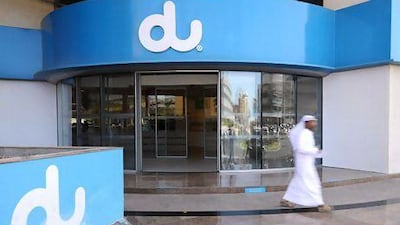 Du's offices in Dubai Media City. Profits have soared but a planned move into Saudi Arabia has been derailed. Charles Crowell for The National