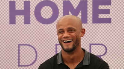 Vincent Kompany speaks to the media during his first press conference as Anderlecht player-manager. Reuters