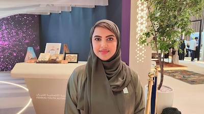 Ghaleya AlMansoori, owner and founder of Kenaz Art Studio. Alexander Christou / The National