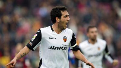 Valencia moved into eighth on the La Liga table with Saturday's win over Barca. Alejandro Garcia / EPA