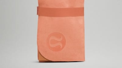 The Carry Onwards travel yoga mat by Lululemon is made from sustainably sourced natural rubber material; Dh195 from www.lululemon.ae. Photo: Lululemon