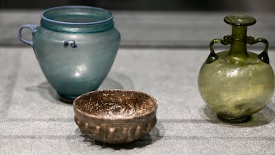A dish dating back to 100, which was imported from the Roman Empire and was found in Umm al Quwain.