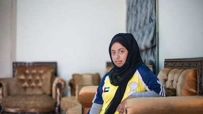 Athleticism must run in the family: Mariam Al Hosani, who is the sister of sprinter Hamda Al Hosani, has represented the UAE in the Special Olympics, winning gold medals for bowling. Mona Al Marzooqi / The National