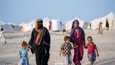 Women and children at a camp for internally displaced people near Aden, Yemen. Reuters