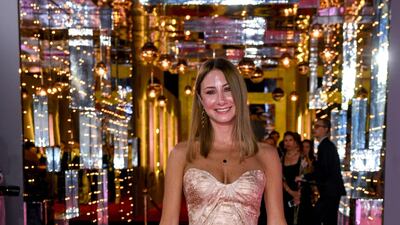 Lebanese actress Diamand Bou Abboud was an Oscars star last year thanks to The Insult, and for this festival closer to home she opted for a design by Lebanon's Sandy Nour. Photo / AFP