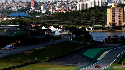 Ferrari driver Sebastian Vettel during qualifying for the F1 Brazilian Grand Prix on Saturday, November 16. Getty