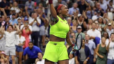 Coco Gauff defeated Karolina Muchova in straight sets to win their US Open semi-final. AFP