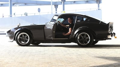 Nona Dobbs in her 1976 Datsun 280Z. Satish Kumar / The National