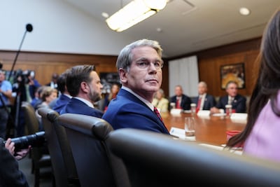 US Treasury Secretary Scott Bessent is expected to announce new economic measures against Iran on Monday. AFP