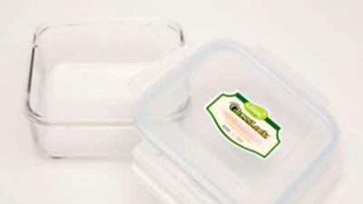 Wellbeing Glass Lock containers are available at Abu Dhabi Co-operative Society.