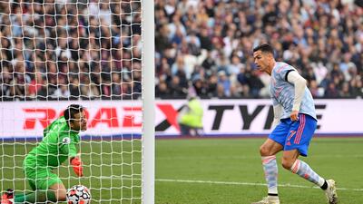 Cristiano Ronaldo - 7: Through just after half hour but let down by his touch, then equalised on the rebound a minute later after Fabianksi saved his first effort to make it four goals in three games. Denied by keeper just beofre and after half-time. Three times he was furious that a penalty wasn’t given for a challenge on him - and not without reason. Getty