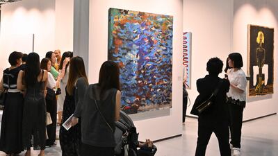 Surge (social cataracts), 2021, by Oscar Murillo. AFP