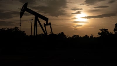 An abandoned oil well is pictured in Maracaibo, Zulia state, Venezuela on September 7, 2026. Venezuela and US signed an agreement granting US access to more than 65 billion barrels -- almost 20 percent -- of oil in Venezuela, which holds the largest proven reserves in the world. (Photo by John Chacón / AFP)