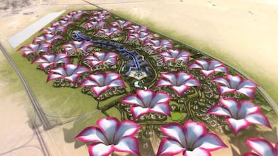 An artist’s impression of Desert Rose city which will feature schools, shopping malls, clinics and hospitals, villas and housing running on renewable energy. Courtesy Dubai Municipality