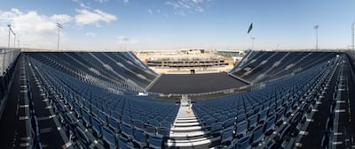 The 15,000-seater Diriyah Arena in Saudi Arabia where the Clash on the Dunes will be taking place next week. PA
