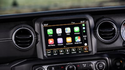 The cabin has a seven-inch touchscreen, with Android Auto and Apple CarPlay running through the Stellantis Uconnect platform.