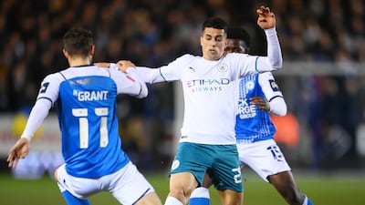 Joao Cancelo - 7, Provided some threatening moments and should have had an assist when he picked out Gabriel Jesus with a brilliant ball. Defended impressively. Saw a powerful shot blocked. Getty