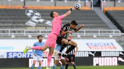 NEWCASTLE RATINGS: Martin Dubravka - 6, Was often commanding, but couldn’t react quick enough after Joao Cancelo’s shot got a deflection and had no chance of stopping Ferran Torres’ goals. Did well to start the move that resulted in Newcastle’s second penalty. Reuters