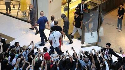 Justin Bieber was spotted at Dubai Mall on Sunday. Courtesy Dubai Mall
