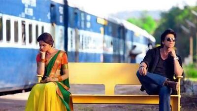 Shah Rukh Khan and Deepika Padukone in a scene from Chennai Express. Courtesy UTV Motion PIctures