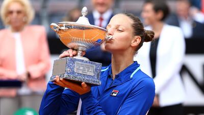 Karolina Pliskova defeated Johanna Konta in straight sets to win the Italian Open. Reuters