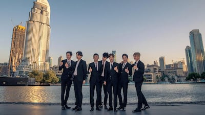 Popular boy band Exo became the first K-pop act to have their song added to the Dubai Fountain list of melodies. Their debut album XOXO was the best-selling album in South Korea in 2013. They also performed at the closing ceremony of the Pyeongchang Winter Olympics. Courtesy Dubai Tourism
