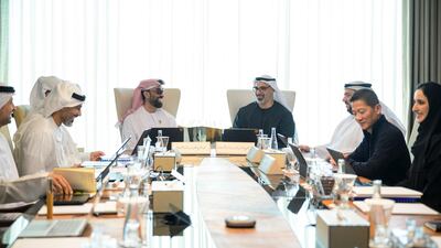 Sheikh Tahnoon bin Zayed chairs a meeting of Abu Dhabi’s Artificial Intelligence and Advanced Technology Council, attended by Crown Prince Sheikh Khaled bin Mohamed and senior officials.