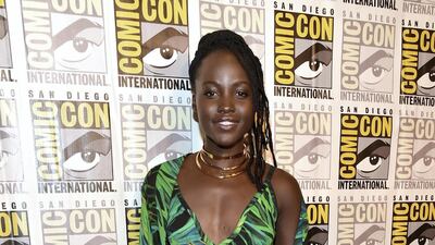 2017: Lupita Nyong'o wears Elie Saab to the San Diego Comic-Con on July 22, 2017. Getty Images