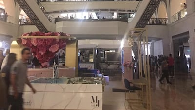 Lights went out at the Mall of the Emirates on Thursday. The National