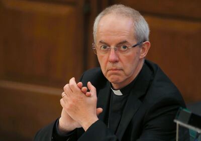 Justin Welby resigned as the Archbishop of Canterbury in January. AP