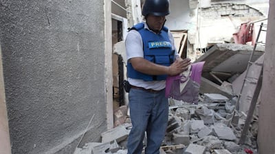 ‘My wife started crying and shouting. She was hitting her head in grief,’ he recalled. Heidi Levine for The National