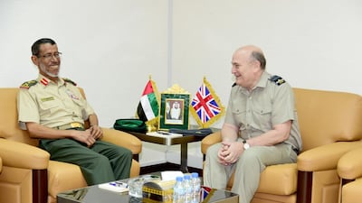Lt Gen Hamad Al Rumaithi, Chief of Staff of the Armed Forces, received British chief of the defence staff Sir Stuart Peach in Abu Dhabi. Wam