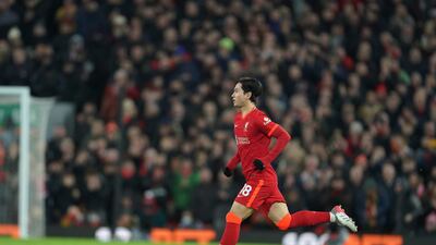 SUB: Takumi Minamino – 5. The Japanese was introduced in the final minute, primarily so Diaz could get a rousing round of applause from the Anfield crowd. Reuters