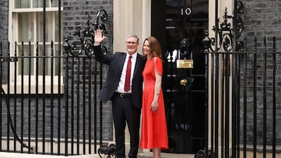 Prime Minister Keir Starmer and his wife Victoria enter 10 Downing Street in London, following Labour's landslide UK election victory, on July 5. All photos: Getty Images