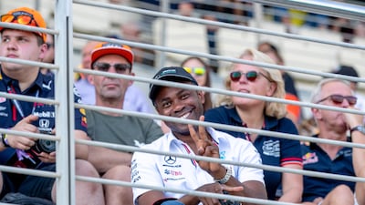 Race fans enjoy the third practice session of the Abu Dhabi Grand Prix. Victor Besa / The National