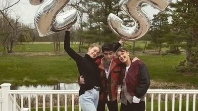 The most recent picture of the couple together: Gigi Hadid with Zayn Malik and sister Bella Hadid, celebrating Gigi's 25th birthday on April 23, 2020. Instagram / Gigi Hadid